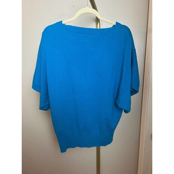 CASHMERE Per Se Blue Dolman Sleeve Cashmere Sweater Sz. XS - Picture 2 of 3